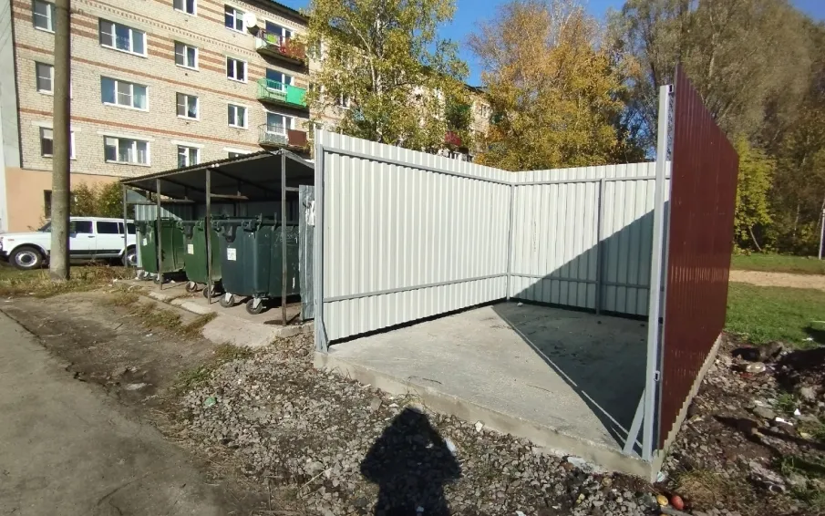 Обустройство контейнерных площадок под бункер на территории г.о.г. Кулебаки